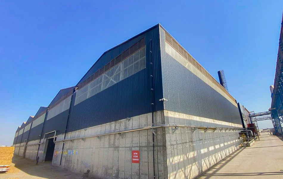 Kıvanç Tekstil Fabrika Projesi 200.000 m² Çatı Kaplama ve Çelik Konstrüksiyon İşleri